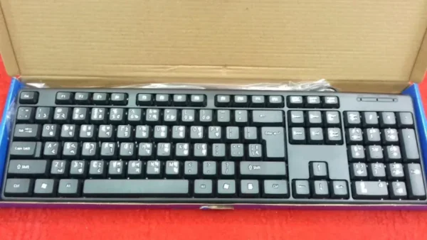 Ultra-Slim Designed Usb Computer Desktop Keyboard With Bangla Alphabets - Sleek And Functional Keyboard For Desktop Use - Image 2