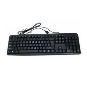 Ultra-Slim Designed Usb Computer Desktop Keyboard With Bangla Alphabets - Sleek And Functional Keyboard For Desktop Use