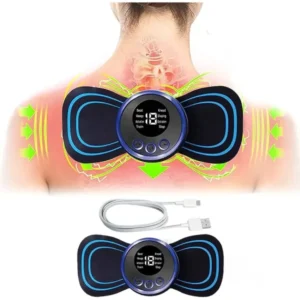 Tens Units EMS Mini Massager,Muscle Stimulator Full Body Relaxation Machine Rechargeable Device for Legs Back Neck Pain Relief Electromagnetic Therapy For Unisex